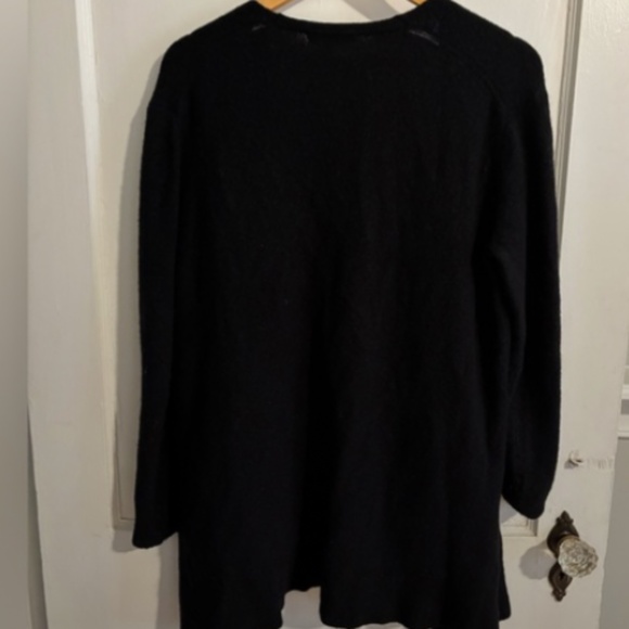 MADEWELL small Wool Alpaca Long Black Cardigan Sweater Size Small - Picture 4 of 7